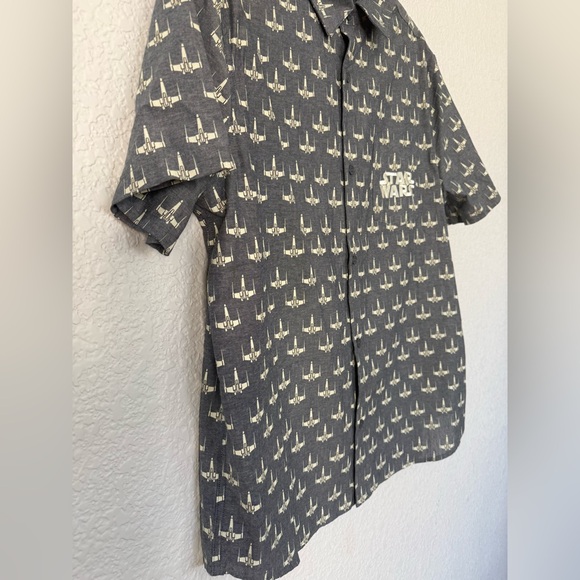 Star Wars X Wing Starfighter Button Down Shirt - Picture 8 of 16